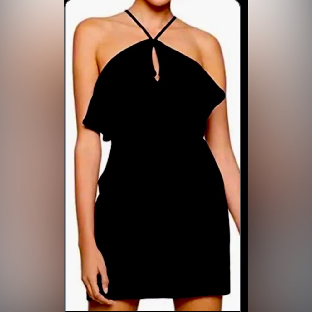 Elegant Black Strappy Dress